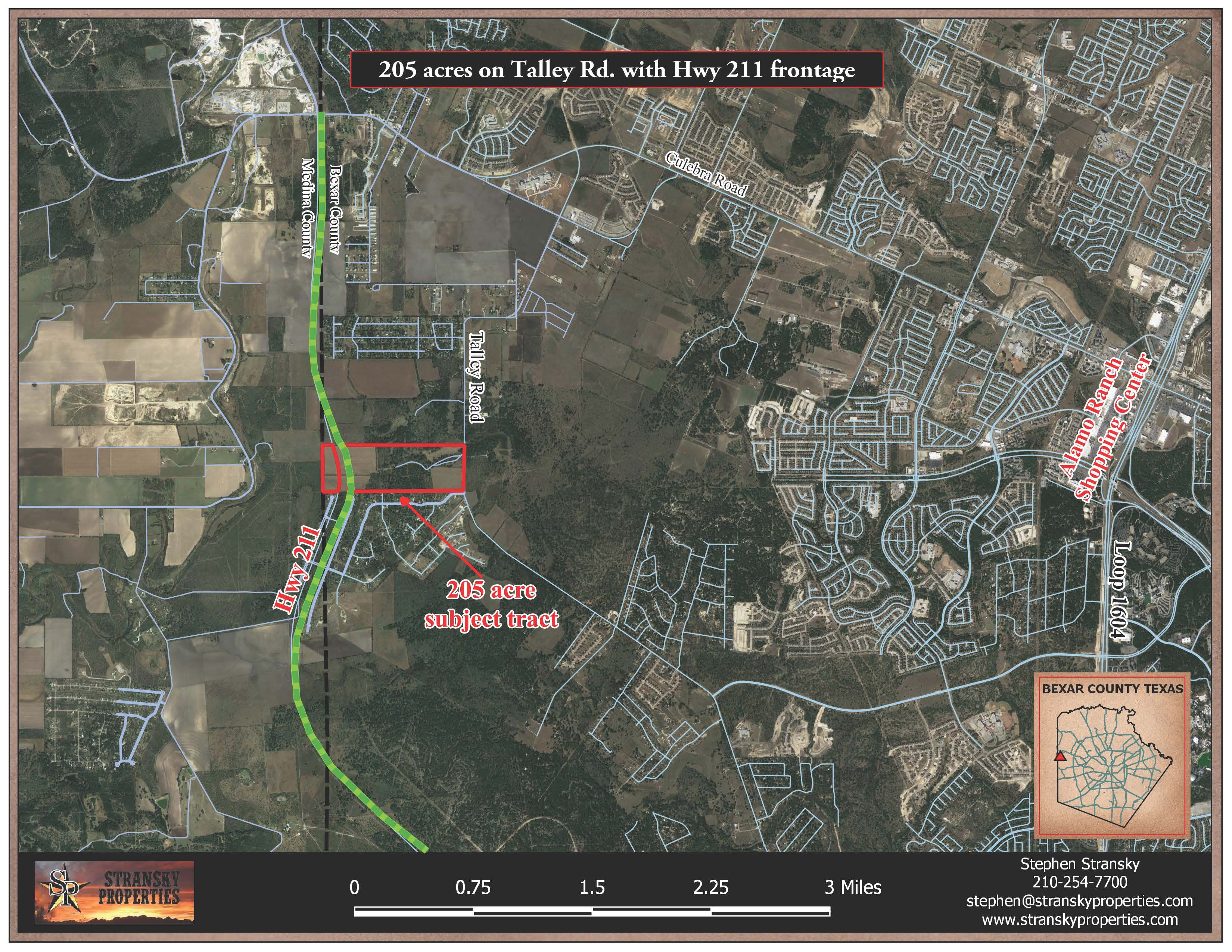 205 Acres on Talley Rd./Hwy 211 Frontage Stransky Properties